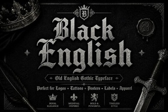 Modern Font Designs for Black English Styles