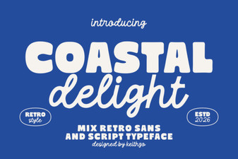 Coastal Delight Font for Beachside Branding
