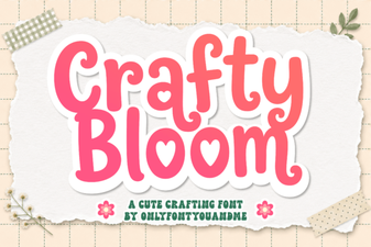 Crafty Bloom Font for Modern Creative Projects