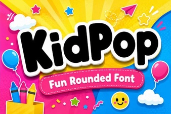 Kidpop Font: Crafting Playful Designs for Kids