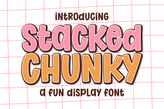 Crafting with Bold Stacked Chunky Fonts
