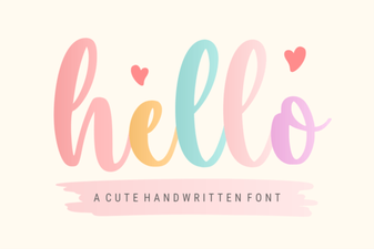 Hello Font: Free & Friendly Fonts for Creative Projects