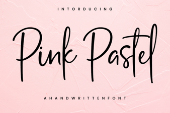 Pink Pastel Fonts for Creative Design Projects